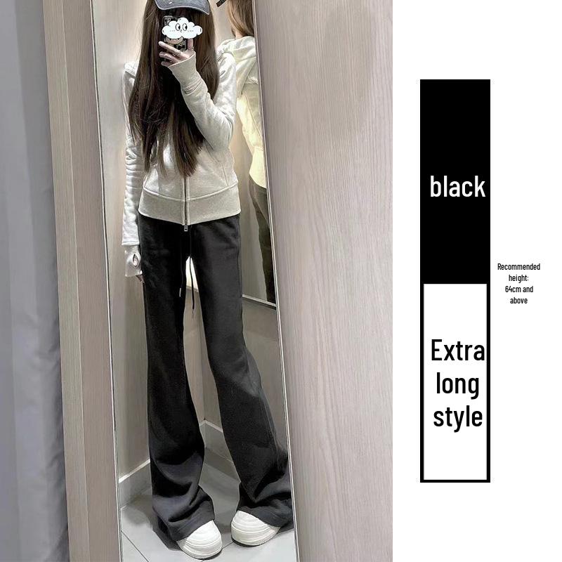 

Gray High Waist Slimming Micro Flare Pants - Women s Spring & Autumn Casual Style 2025, Korean & American Influences S 80-95 lbs
