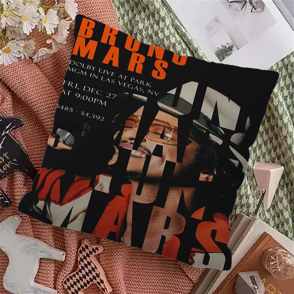 Singer B-Bruno M-Mars Pillow Cover For Bedroom Room And Living Room Sofa Decorative Cushion Cover