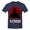 Unisex The Blacklist Raymond Red Reddington Retro T-Shirt Vintage Oversized Rundhals Baumwolle Individuell Ärmel T-Shirt
