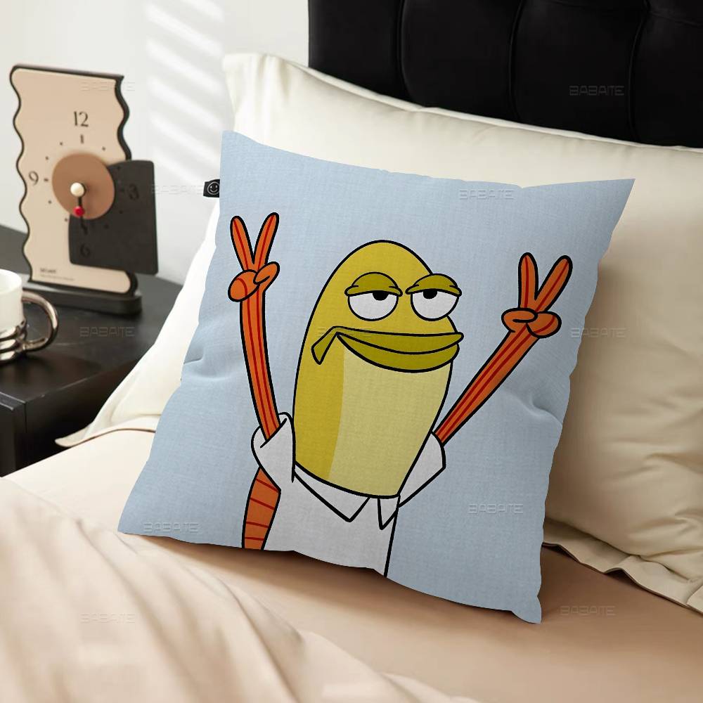 Bikini Bottom Characters Humorous Cushion Cover Pillowcase Upholstery Sofa Throw Pillow Home Decor Pillowcas