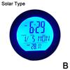 Solar Auto Uhren Armaturenbrett Thermometer Automotive Elektronische Uhr LED Anzeige Zeit Zubehör Rückseite Auto Leuchtend Mit Ziffer X7J6