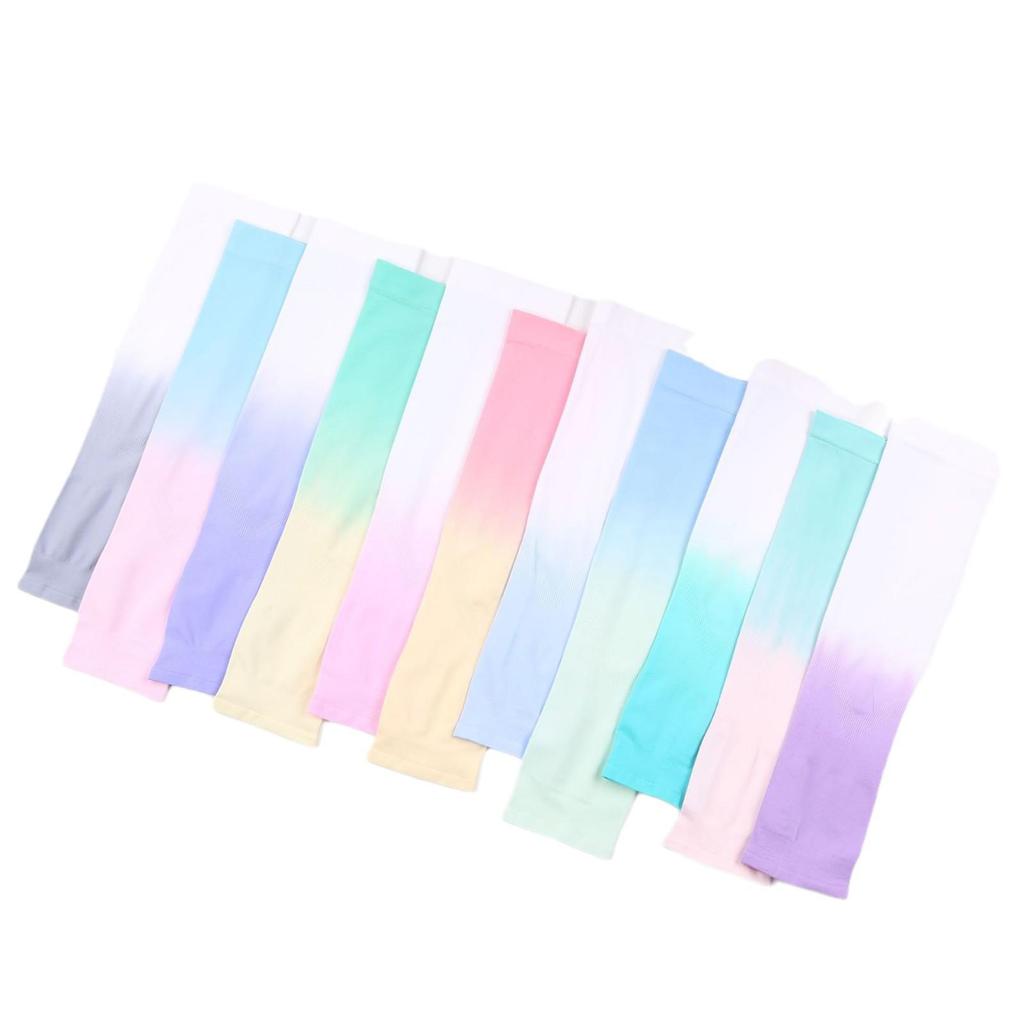 Gradient UV Protection Ice Silk Sleeves for Men & Women - Korean Style