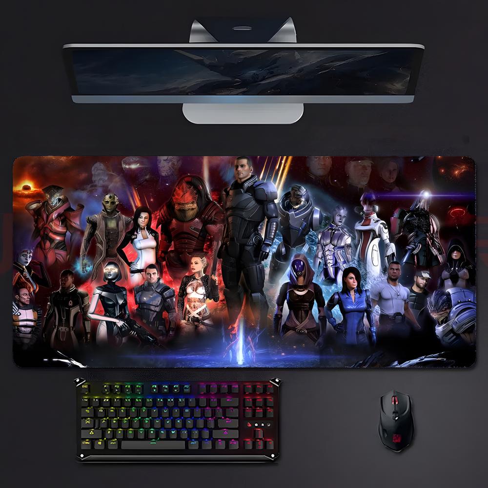 Game Scifi Mmass Effect Mouse Pad Mousepad Large Gaming Lockedge Thickened Pc Table Desk Mat