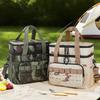 Camouflage Double-Layer Insulated Picnic & Office Bag with Leak-Proof Ice Pack