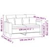 Vidaxl 2-Seater Sofa, Dark Grey, 120 Cm, Upholstered In Velvet