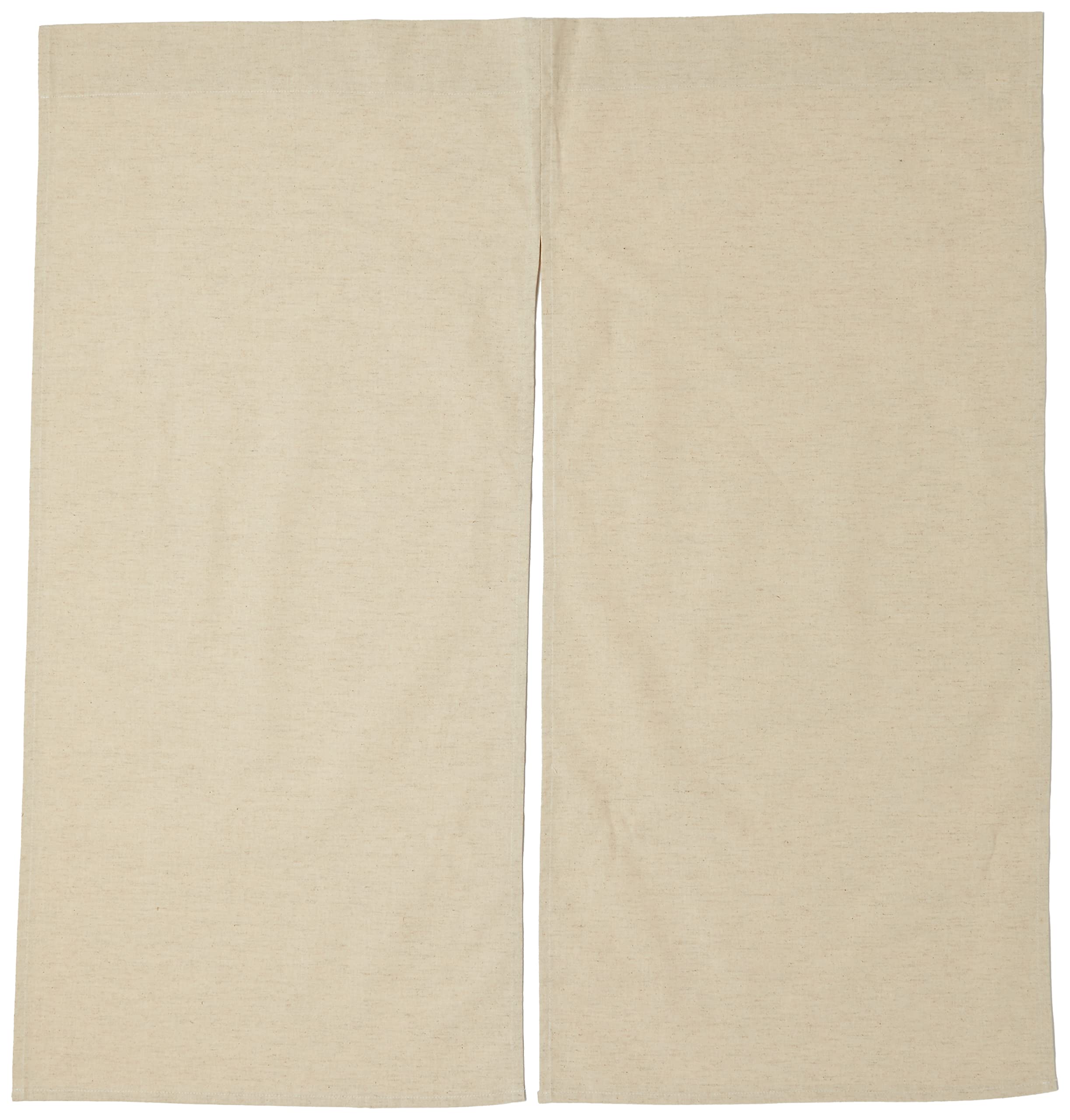 

Cotton linen natural plain curtain 85cm width x 90cm [Vient] (approx. length)