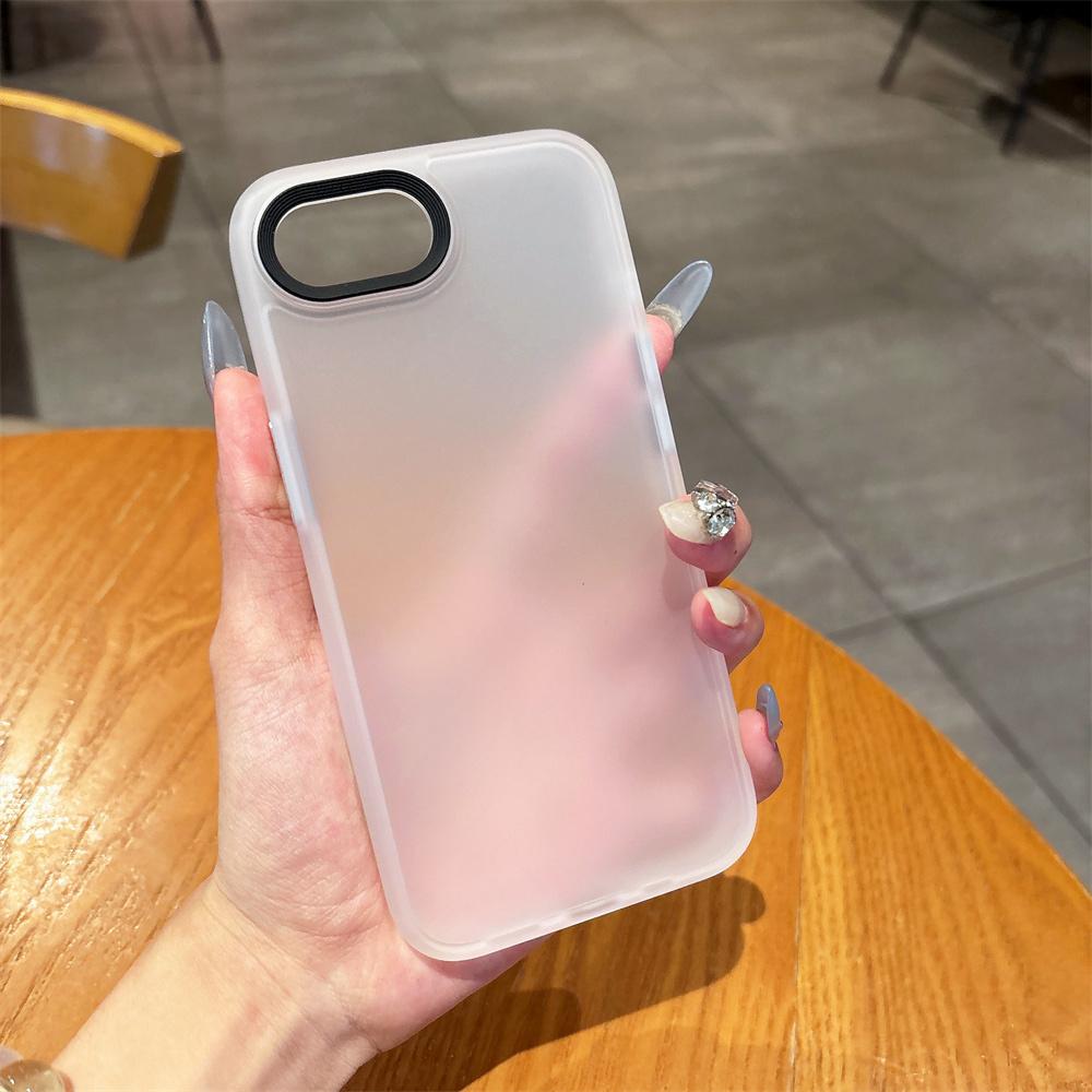 Original Translucent Hybrid Shockproof Bumper Case For iPhone 16E 16 15 14 Plus 13 12 Pro Max SE4 Solid Color Matte Clear Cover