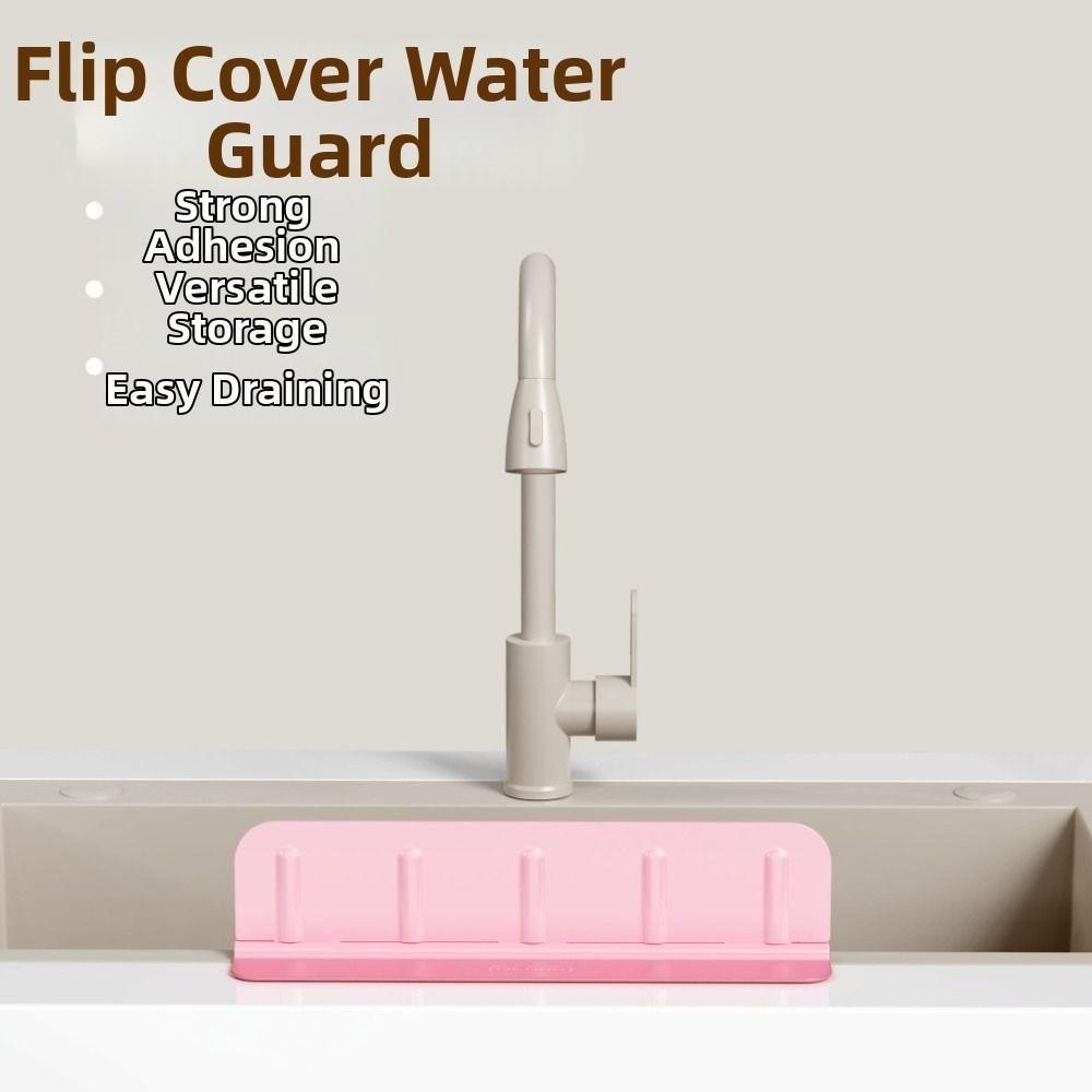 Anti-splash Kitchen Water Baffle Creative Water Baffle Plate Practical Soap Sponge Shelf  Household