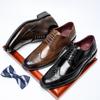 2025 Spring New Men's Leather Shoes Men's Leather Gentleman Brock Engraved Men's Leather Shoes Business Dress Shoes Wedding Shoes