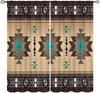Vintage West Cowboy Window Curtains Rustic Wild West Cowboy Ride Horse and Desert Cactus Window Treatments for Bedroom Living