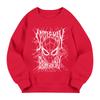 Kids Long Sleeve Neck Sweatshirt, Letter Print Pullover, Loose Fit Top for Boys Girls