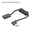 USB3.0 Extend Cable Cord with Power Switches 90 Degree Bend for USB Fan LED Lamp