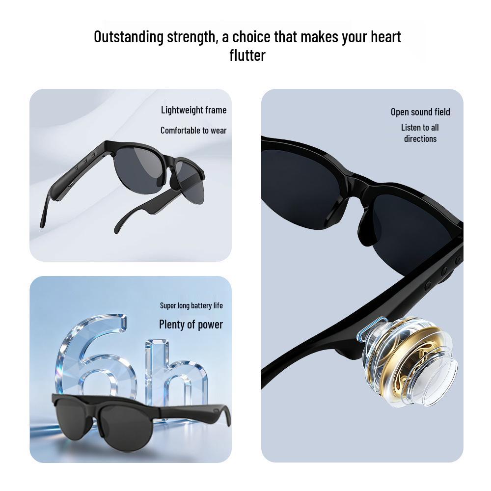 Smart Bluetooth Audio Sunglasses – Music, Voice Calls & AI for Outdoors, Sports, Cycling & Driving