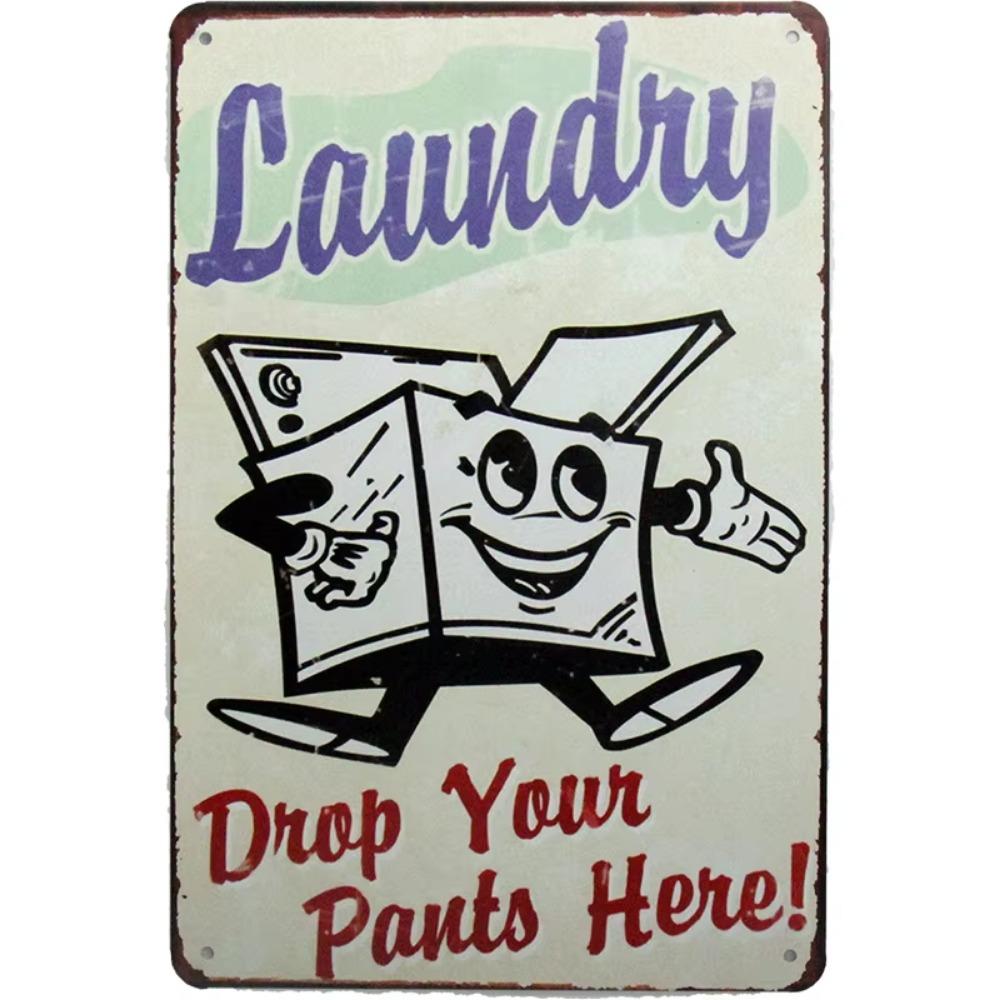 Retro Tin Art in European and American Industrial Style with Human Figures - Creative Wall Decor Paintings Ideal for Bars,