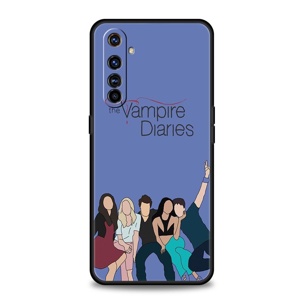 The Vampire Diaries Damon Phone Case For Realme 12 11 10 6 7 9 Pro Plus 8 5G C35 8i 9i GT2 GT3 GT5 GT Neo 2 3 5 Black Cover