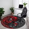 1PC Yin Yang Symbol Chair Carpet for Office, Indoor Non-Slip Washable Carpet, Soft Comfortable Mat For Office Room Yy250930283