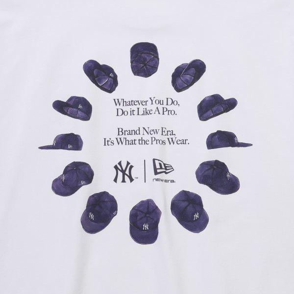 New Era Mlb New York Yankees Circle T-Shirt Weiß 59FIFTY
