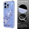 For iPhone 15 Pro Max Case Butterfly Floral Pattern Printing TPU Phone Back Cover