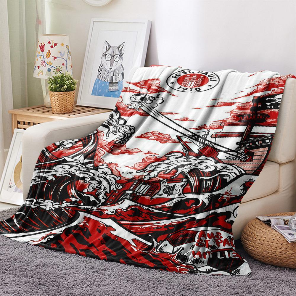 St. Pauli poster FlAannel Blanket, High quality Comfortable for All Seasons, Home Decor, Warmth and Comfort