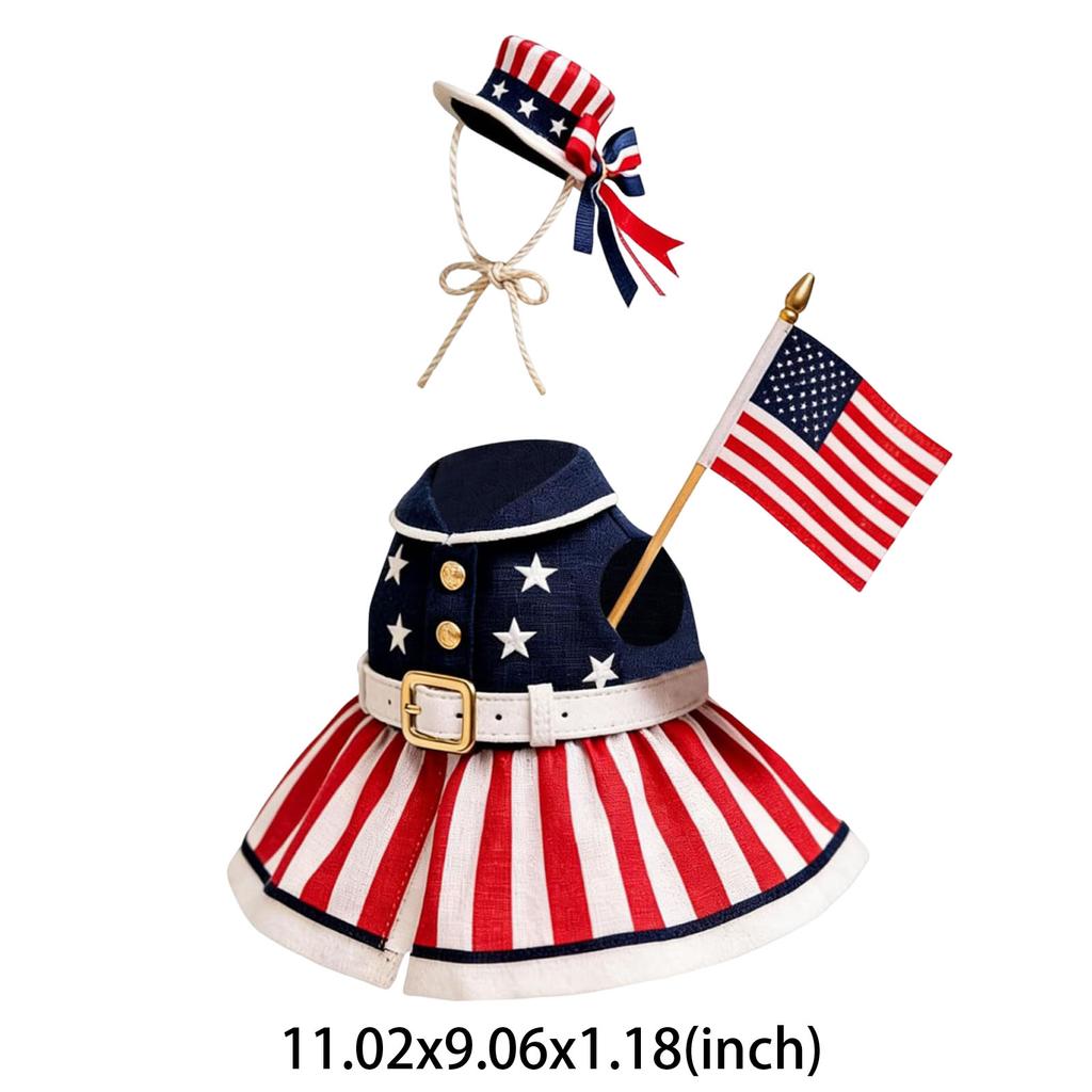 Lawn Porch Geese Clothes Independence Day Goose Outfits 250th Anniversary Animal Clothes Outdoor Garden Yard Patio Decoration