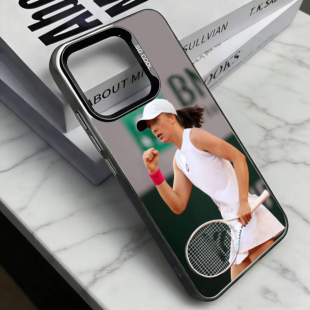 

I-Iga Natalia Phone Case For iPhone 17,16,15,14,13,12,11 Plus,Pro Max,XS,Colorful Silver Black Cover iPhone14Plus