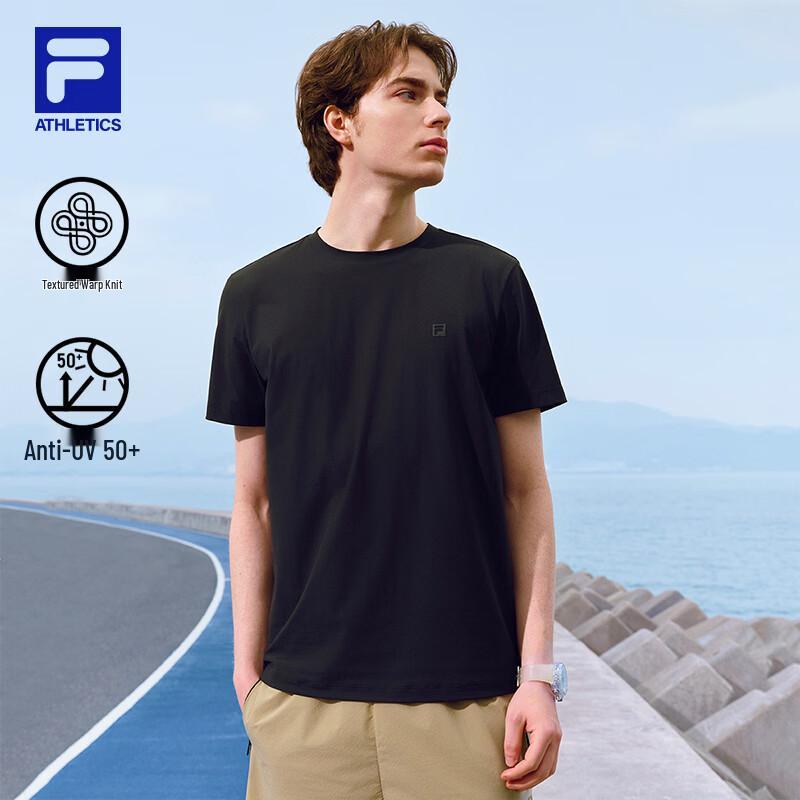 FILA Men's Minimalist Sun-Protective Short-Sleeve Sports T-Shirt