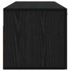 Wall Cabinet Wall Mount Black Oak Look Engineered Wood