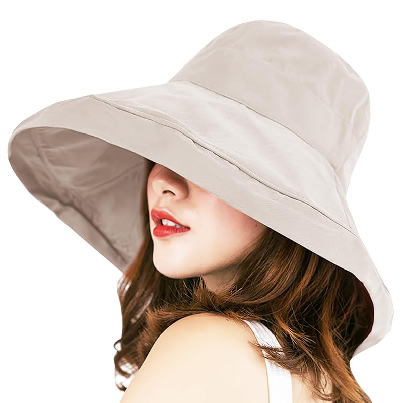 

[Favoreal] UV cut sun protection hat Ladies [UPF50+ wide brim small face effect Size adjustment] awning hat big UV protection shading heat shield