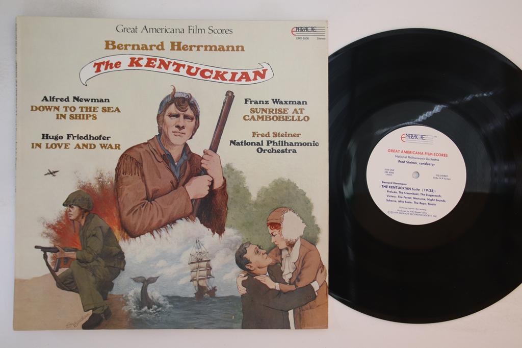 LP Record BERNARD HERRMANN, ALFRED NEWMAN, HU - Great Americana Film Scores ERS6506 ENTRACTE 1977 US Soundtracks & Musicals Used