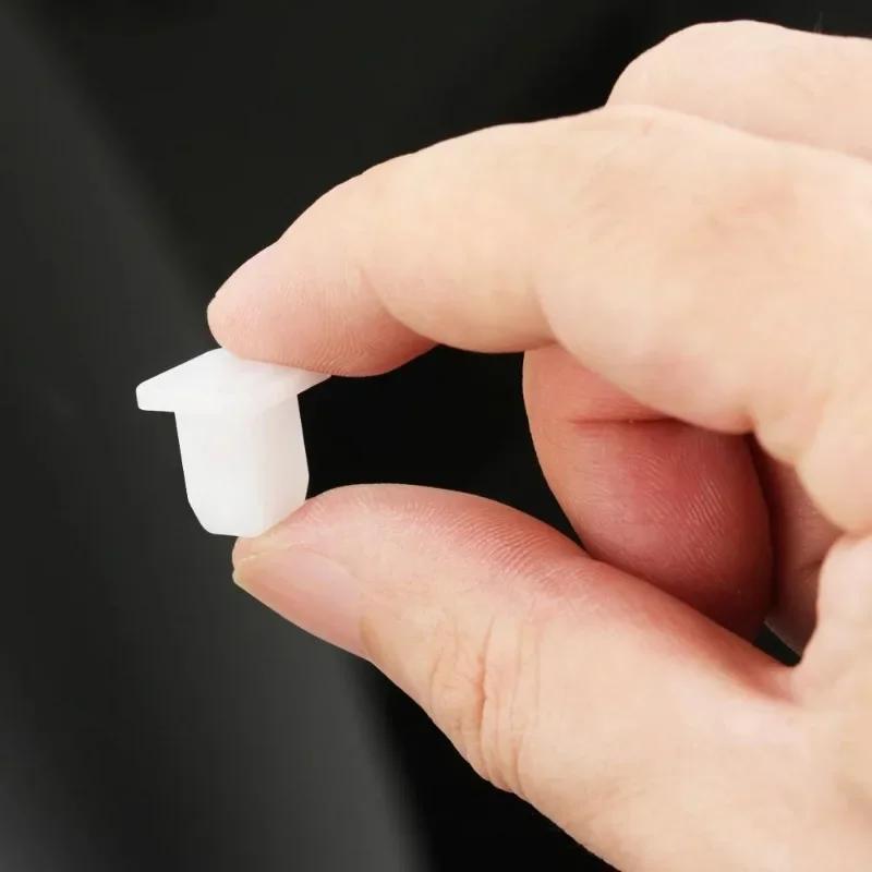 20/50/200pcs White Square Fasteners for Car, Rivet Retainer Clips for Car Bumpers, Car Door Embellishment Panel Clip