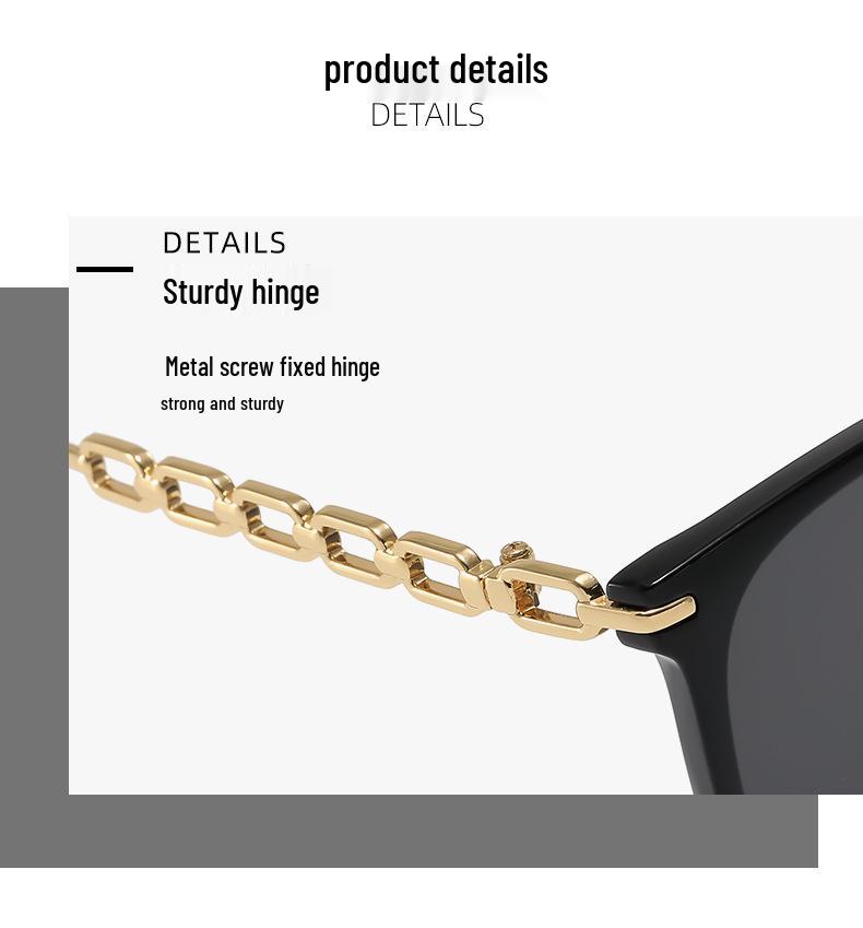 Trendy Oversized Women's Sunglasses: Fashionable Street Style UV Protection for Outdoor Travel