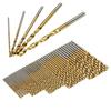 50Pcs 1/1.5/2/2.5/3mm Twist Drill Set Anti-rust Wear Protection High Speed Steel Titanium Coated Drill Bit Landin Drill Bit Set