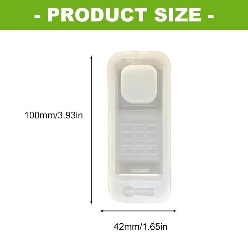 Food Grade Silicone Retro Mobile Phone Mold Crafting Resin Soap Candle Beginner Friendly Art Supply