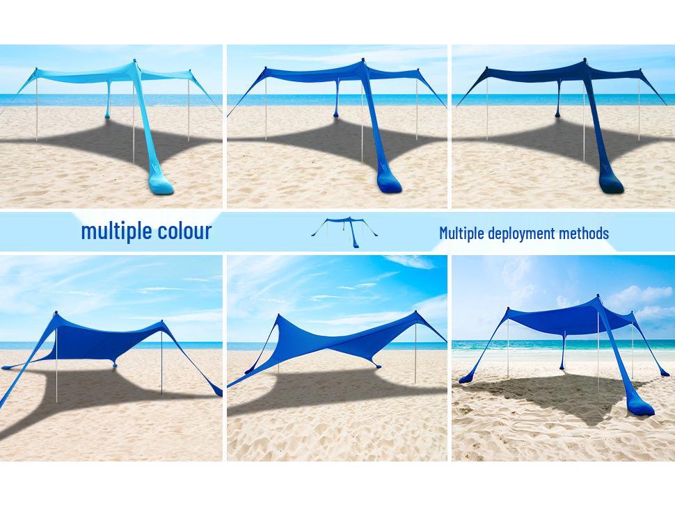 Cort de plajă Copertină portabilă pentru camping și protecție solară