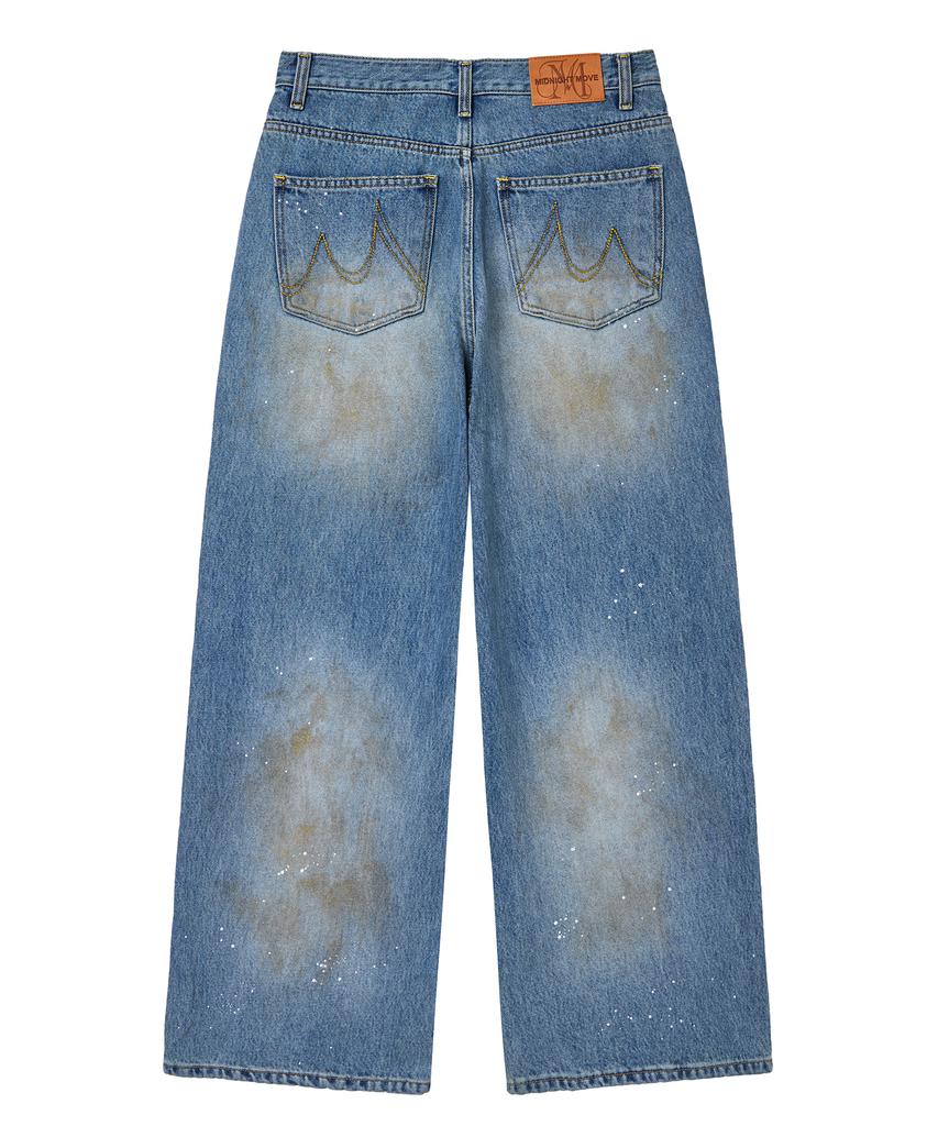 MIDNIGHT MOVE Vt Denim Pants (Blue)