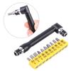 1/4 Wrench Wrench Driver L Shape 1/4 Inch Hex Socket Wrench Double  with Various Screwdriver Bits Hand Tool L Shaped Wrench