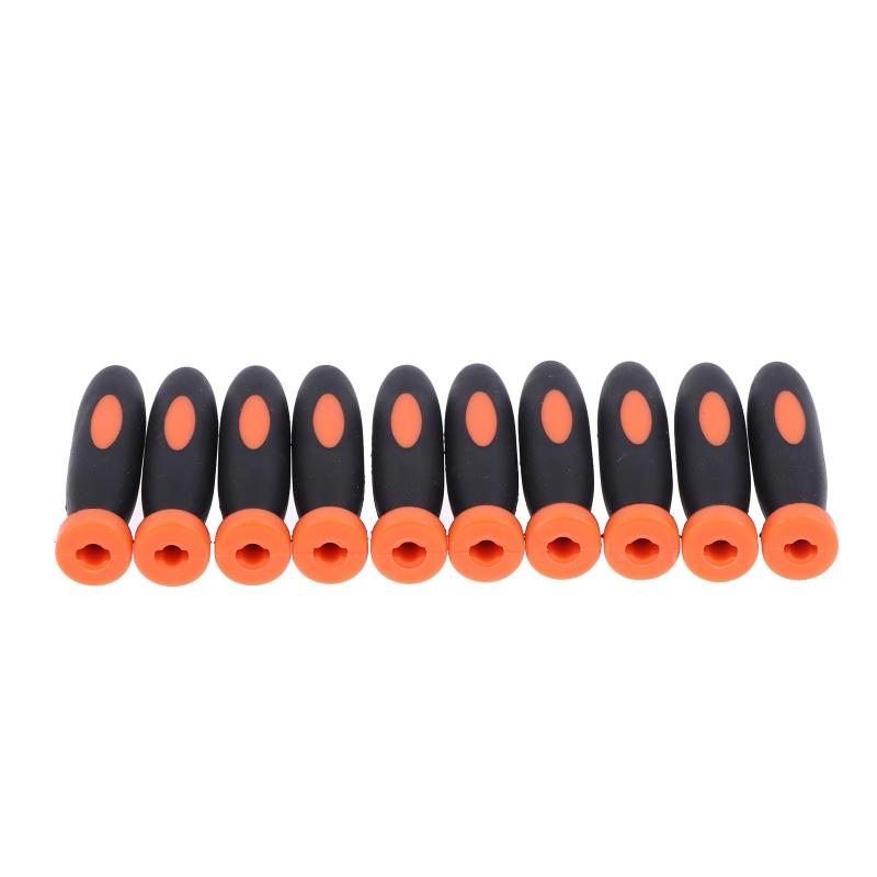 10Pcs Rubber Files Handles Tpr Grip Files Handles File Handles For Small Files Wooden Hard Rubber Tpr+Pp Hand Tool 5cm