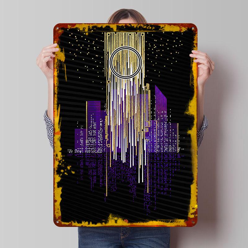 

GPU Metal Poster Customized Wall Art Retro Vintage Tinplate Signs for Modern Home Decoration Luxury Bedroom Decorations Man Cave 7.9x11.8In(20x30cm)