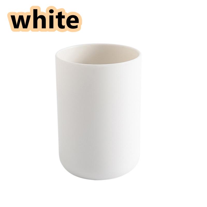 Badezimmerbecher Kunststoff Mundspülbecher Kaffee Tee Wasserbecher Zuhause Reise Einfarbige Zahnbürstenhalter Trinkgeschirr Tasse