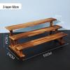 Carbonized Bamboo 3-Tier Display Shelf