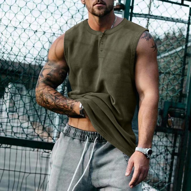Summer Men Soild Casual Tank Top Bodybuilding Sleeveless Shirt Male Oversized Gym Tank Tops Basketball Singlet Vest Men Clothing