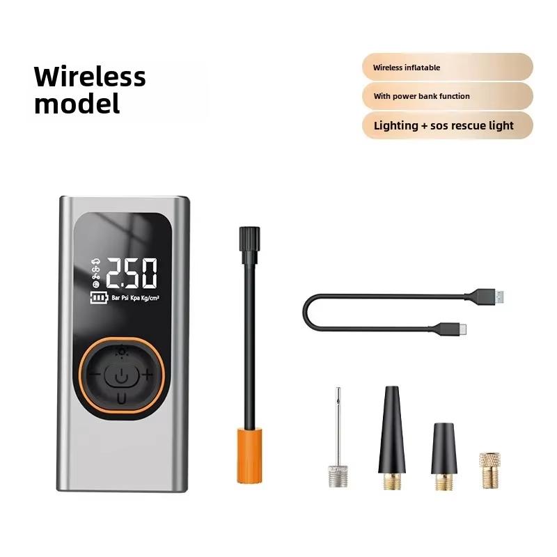 

Портативный насос высокого давления для шин мотоцикла, беспроводное аварийное зарядное устройство для автомобиля, компактный прочный насос для накачивания тачки