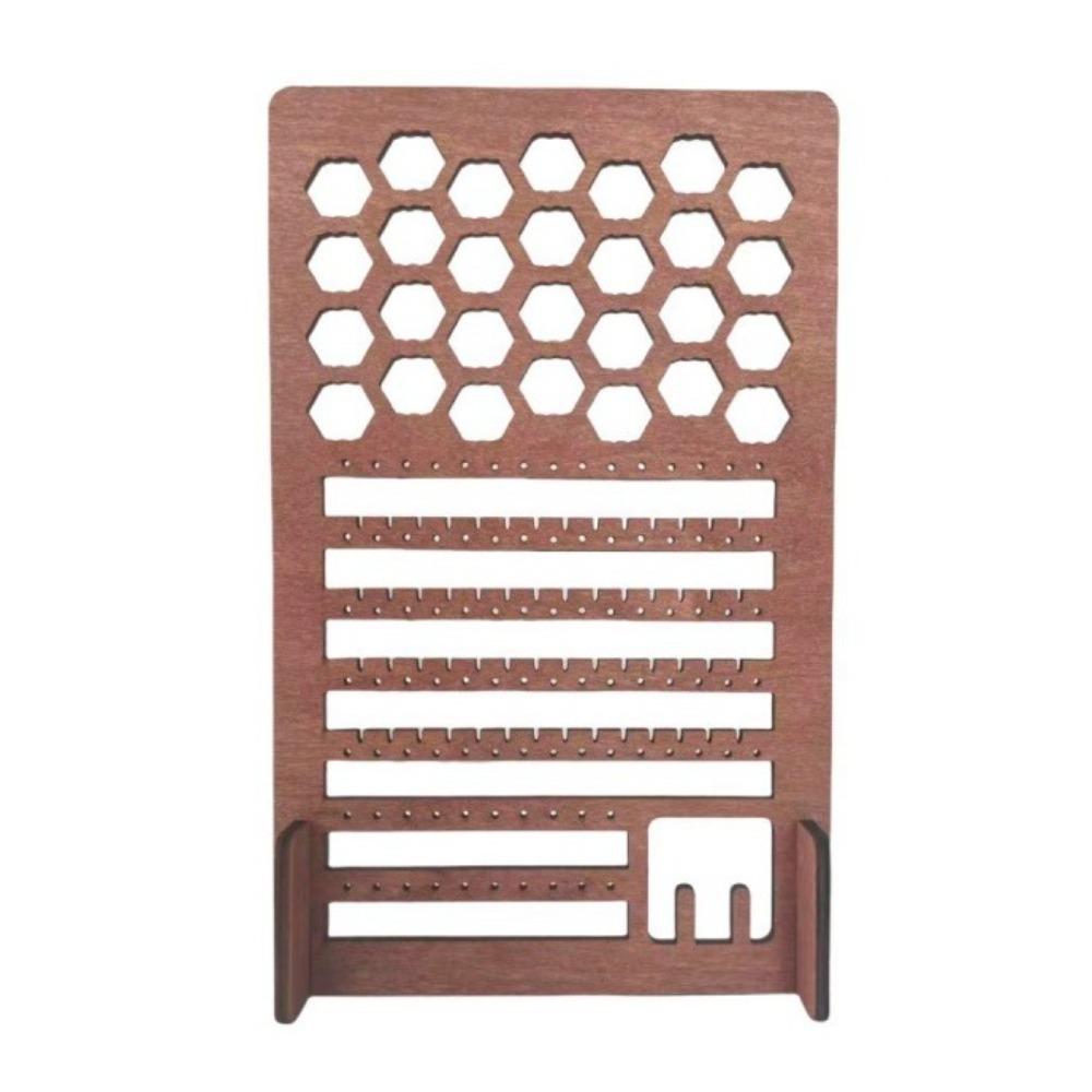 

Противоскользящая подставка для серег, большая вместимость, дисплей для ювелирных изделий, прочный деревянный держатель для серег, ожерелья