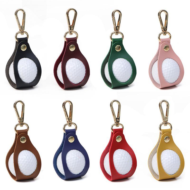 Leather Waist-Hanging Golf Ball Pouch
