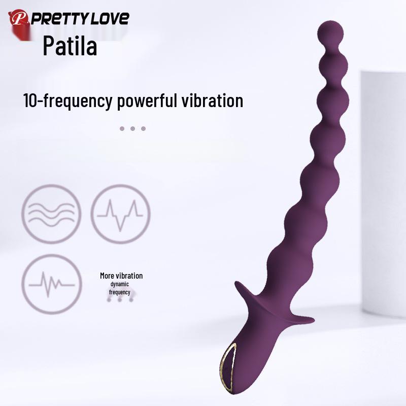 Pilot Silicone Vibrating Anal Plug – 10 Frequency Bead Massager Sex Toy