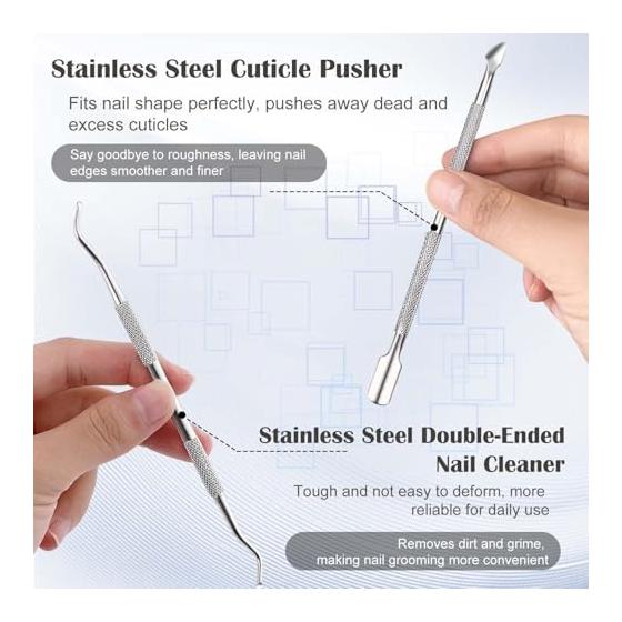 WALWAL 7 Piece Set Ingrown Nail Care Tool Stainless Steel Pedicure Kit Nail File Lifter Dead Exfoliation Remover Foot Cleaning Care Tool