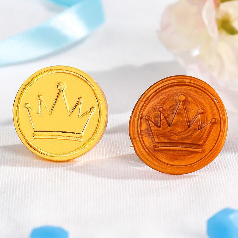 Eco-Friendly Zinc Alloy Retro Wax Seal Head with Color-Preserving Electroplating