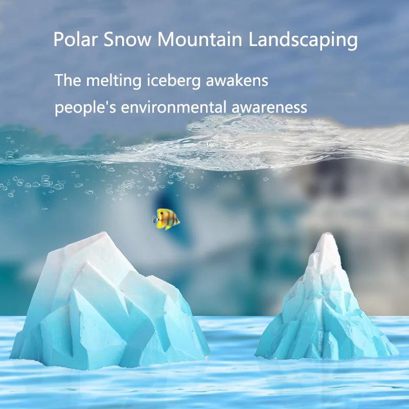 Artificial Iceberg Aquarium Decorations View Rock Cave Stone Rockery Mountain Fish Tank Ornament Decoration Aquarium Background