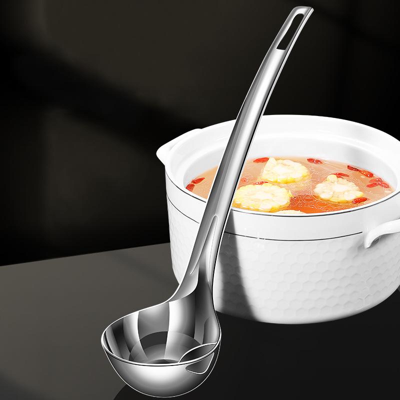 316 Stainless Steel Oil Filter Spoon Extended Cooking Filter Spoon Separation Spoon Hot Pot Oil Soup Separation Spoon