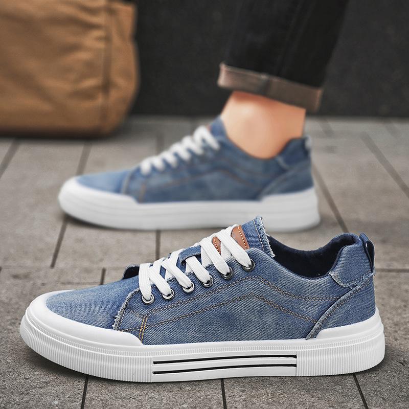 Fashion New Lace Up Blue Canvas Shoes Men's Crosscourt Traveler Sneakers Man Casual Sports Shoes Big Size 47 48 Student Boys Plimsolls